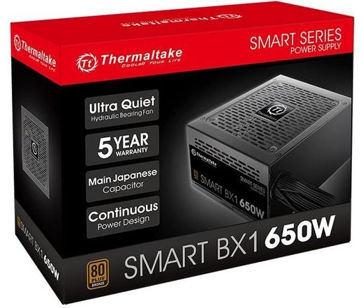 Thermaltake Smart BX1 ATX gaming tápegység 650W 80+ Bronze BOX