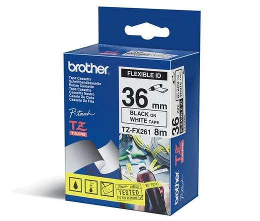 BROTHER P-touch TZE-FX261 laminált szalag 36mm 8m Flexible