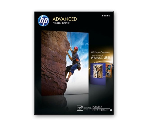 PAPÍR HP ADVANCED GLOSSY 25lap 13X18CM 250G/QM (Q8696A)