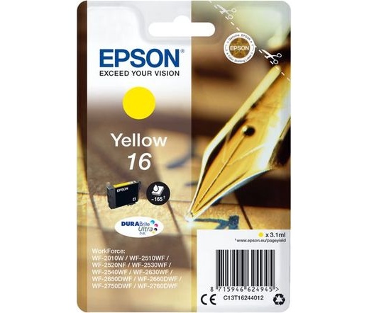 Patron Epson T1624 yellow DURABrite | 3,1 ml | WF-2010/25x0