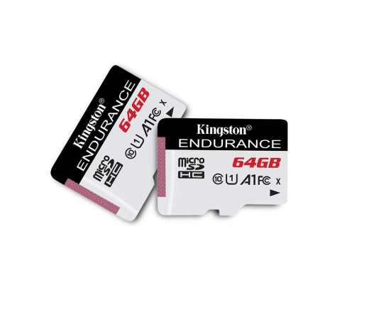 Card MICRO SD Kingston 64GB High Endurance CL10 A1 UHS-I 95/30MB