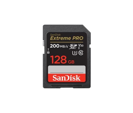 SANDISK Extreme Pro SDXC 200/90MB/s UHS-I U3 V30 128GB