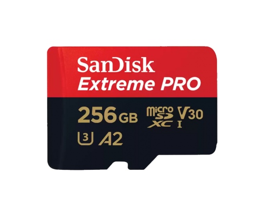 SANDISK Extreme Pro microSDXC 200/140MB/s A2 C10 V30 UHS-I U3 256GB