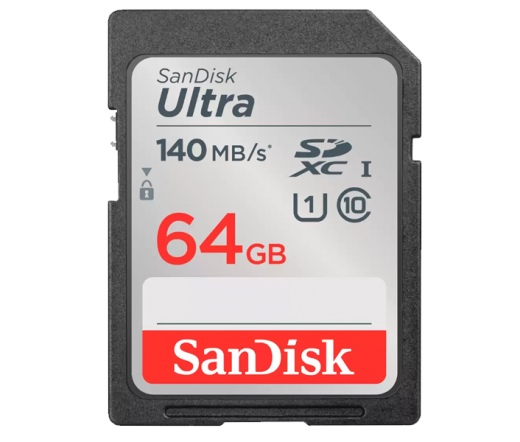 SANDISK Ultra SDXC UHS-I CL10 140MB/s 64GB