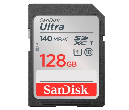 SANDISK Ultra SDXC UHS-I CL10 140MB/s 128GB