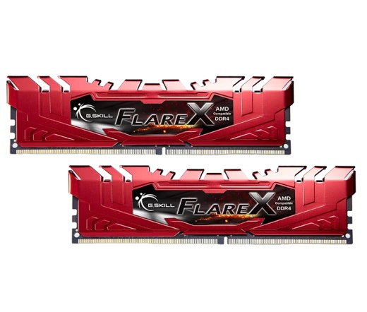 G.SKILL Flare X DDR4 2400MHz CL15 16GB Kit2 (2x8GB) AMD Red