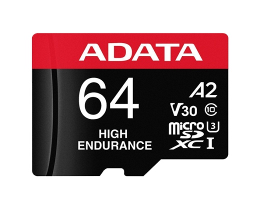 ADATA 64GB Micro SDXC UHS-I U3 V30S + Adapter 100/70 MB/s High Endurance