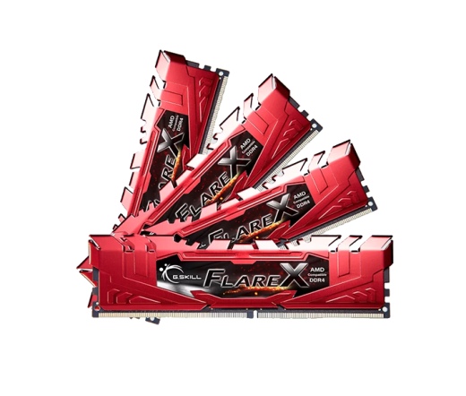 G.SKILL Flare X DDR4 2400MHz CL15 32GB Kit4 (4x8GB) AMD Red