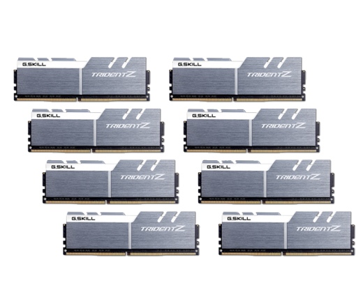 G.SKILL Trident Z DDR4 3200MHz CL15 64GB Kit8 (8x8GB) Intel XMP Silver/White