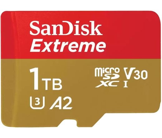 SANDISK Extreme microSDXC 190/130MB/s A2 C10 V30 UHS-I U3 1TB + adapter