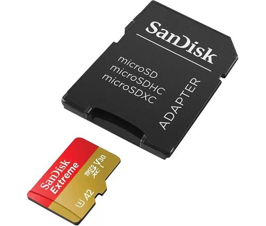 SANDISK Extreme microSDXC 190/130MB/s A2 C10 V30 UHS-I U3 1TB + adapter