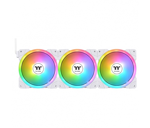 THERMALTAKE SWAFAN EX14 ARGB Sync PC Cooling Fan White TT Premium Edition (3-Fan Pack)