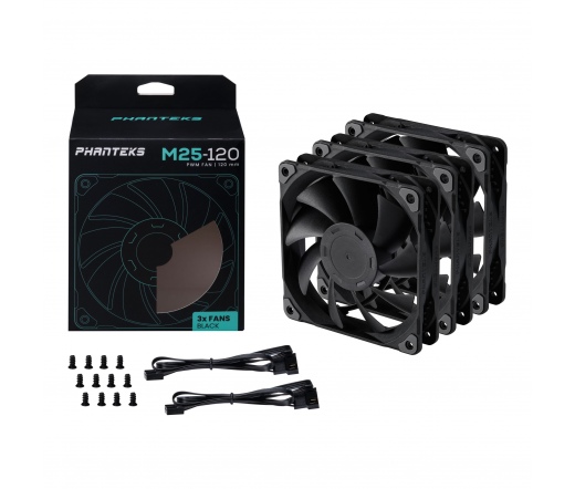 PHANTEKS PH-F120M25 PWM fekete 3db