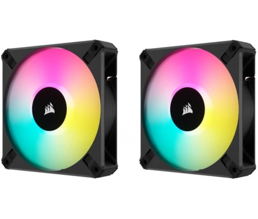 CORSAIR iCue AF140 RGB Elite PWM Black - Dual Fan Kit