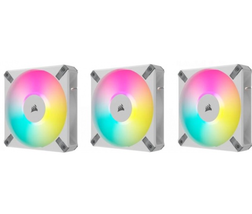 CORSAIR iCue AF120 RGB Elite PWM White - Triple Fan Kit