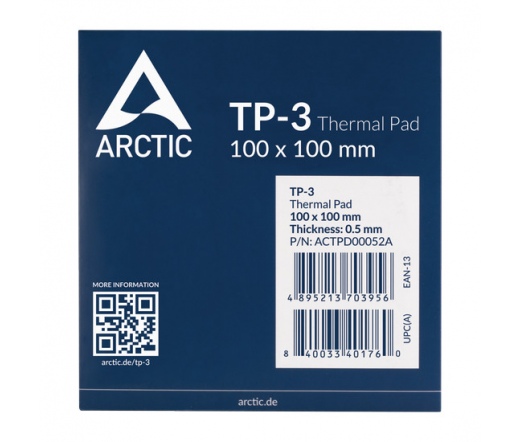 ARCTIC TP-3 100x100mm, 0.5mm