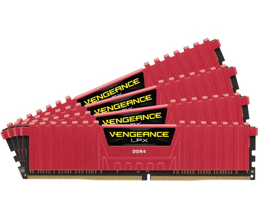 DDR4 64GB 2133MHz Corsair Vengeance LPX Red CL13 KIT4