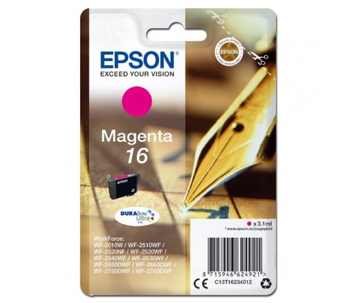 Patron Epson T1623 magenta DURABrite  | 3,1 ml | WF-2010/25x0