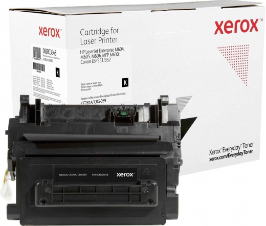 Toner Xerox Everyday Utángyártott Black Toner Cartridge, HP 81A géphez LaserJet Enterprise M604, M605, M606, MFP M630; C