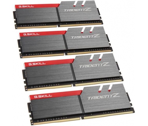 G.SKILL Trident Z DDR4 3200MHz CL14 32GB Kit4 (4x8GB) Intel XMP Silver/Red