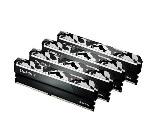 G.SKILL Sniper X DDR4 3000MHz CL16 32GB Kit4 (4x8GB) Intel XMP Urban Camo