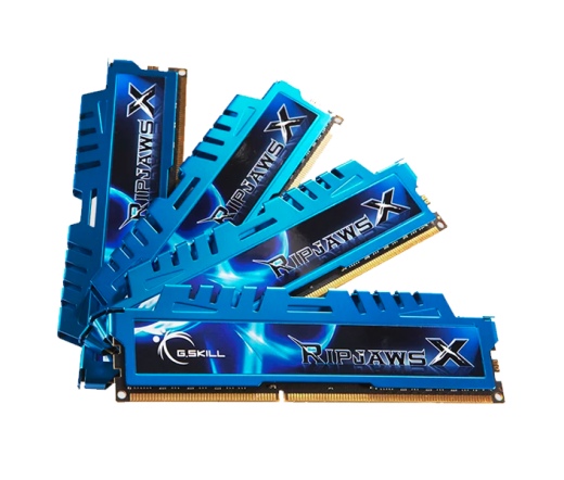 G.SKILL RipjawsX DDR3 1600MHz CL9 32GB Kit4 (4x8GB) Intel XMP Blue