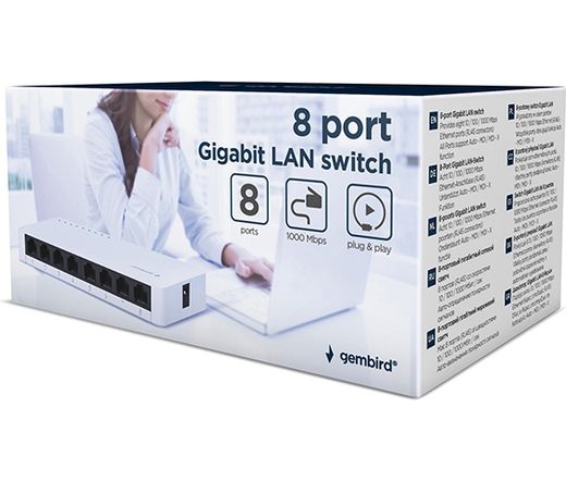 GEMBIRD 8-port Gigabit LAN switch