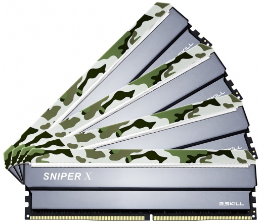 G.SKILL Sniper X DDR4 3000MHz CL16 64GB Kit4 (4x16GB) Intel XMP Classic Camo