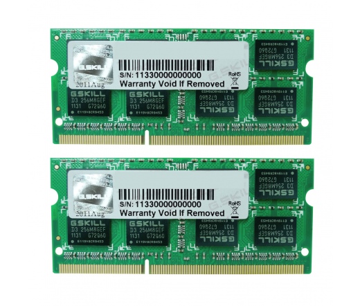 G.SKILL Standard DDR3L SO-DIMM 1600MHz CL9 8GB Kit2 (2x4GB) Green