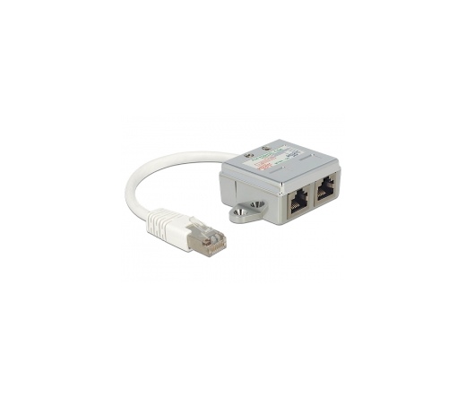 DELOCK RJ45 Port Doubler 1 RJ45 plug -> 2 RJ45 jacks (1x Ethernet, 1x ISDN)