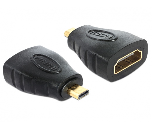 DELOCK Adapter High Speed HDMI mirco D male -> A female (65242)