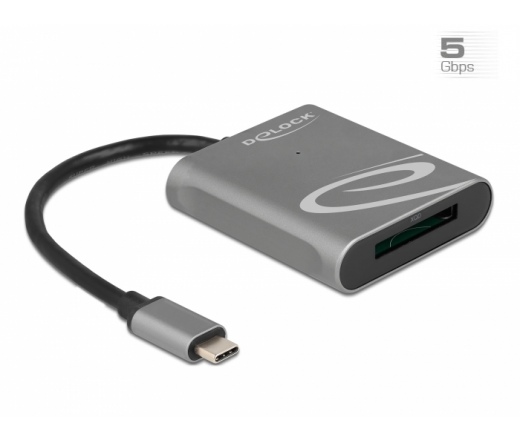 CARD READER DELOCK XQD 2.0 memóriakártyákhoz USB Type-C kártyaolvasó (91741)