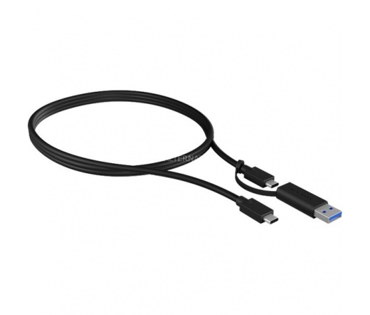 RAIDSONIC Icy Box USB 3.2 (Gen 2) Type-C® cable 1m + USB Type-A adapter