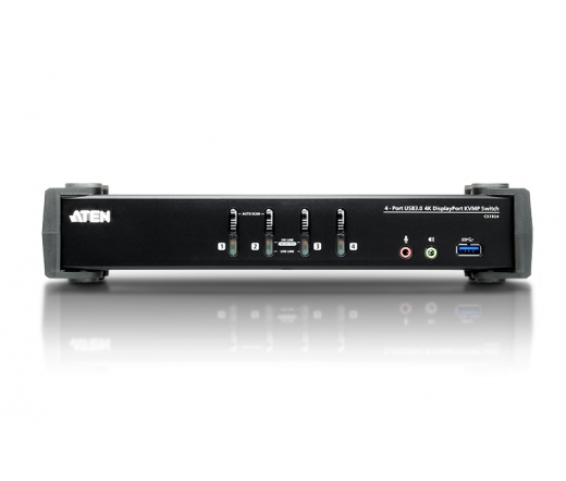 ATEN KVM Switch 2PC USB DisplayPort 4K +Audio CS1924