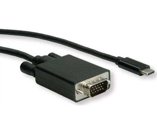 Kábel Roline Value USB Type C - VGA (D-SUB) Kábel M/M 1m