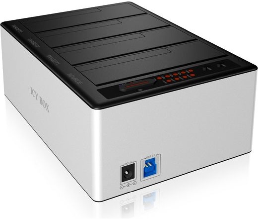 4bay docking- and clone station for 2.5" und 3.5" SATA HDDs with Cloning function and USB 3.0