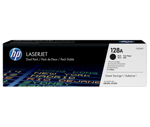 Toner HP 128A Black Dualpack (CE320AD)