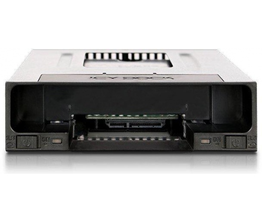 ICY DOCK Tray-less 2.5" and 3.5" SATA SSD/HDD Docking Enclosure for External 5.25" Drive Bay