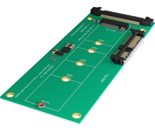 RAIDSONIC Icy Box IB-M2B01 Converter board for M.2 SSD to SATA or U.2 host