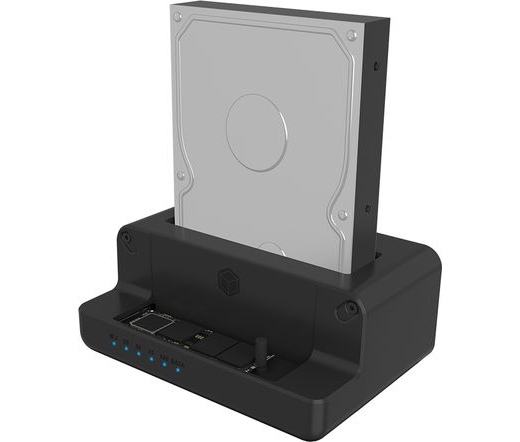 RAIDSONIC Icy Box Docking & Clonstation for M.2 NVMe SSD & 2,5"/3,5" SATA SSD/HDD