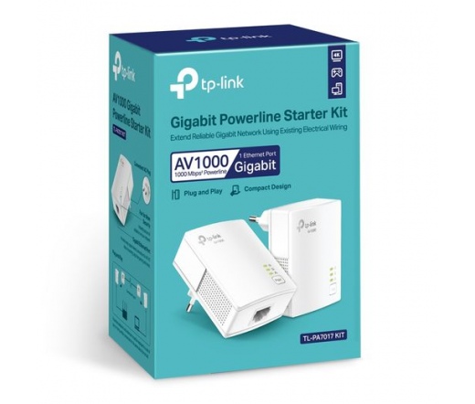 NET TP-LINK TL-PA7017 KIT AV1000 Gigabit Powerline Starter Kit