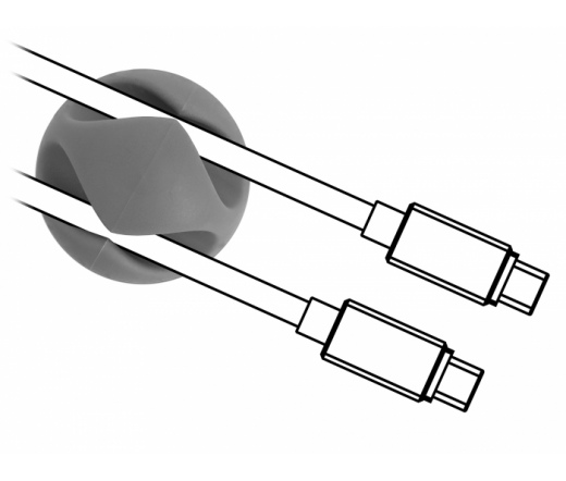 DELOCK 6 darabos kábeltartó 2 kábelrendezővel (18295)