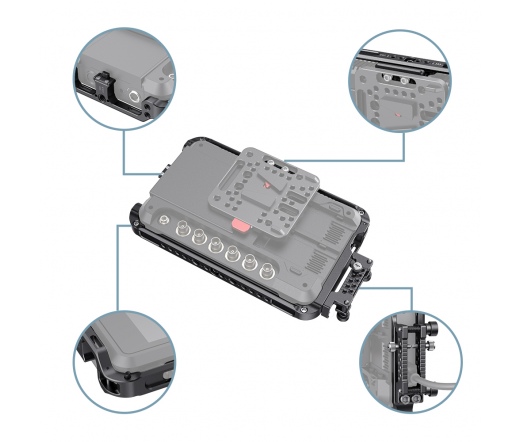 SMALLRIG Cage Kit and Sunhood for Atomos Shogun 7 CMA2409