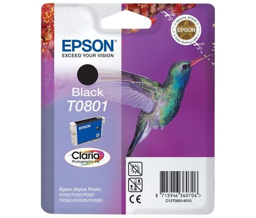 Patron Epson T0801 Black 7,4ml (C13T08014010)