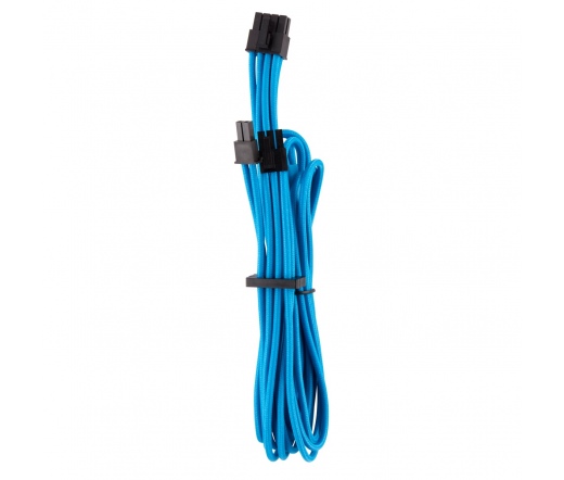 CORSAIR Premium Individually Sleeved PCIe Cables (Single Connector) Type 4 Gen 4 – Blue