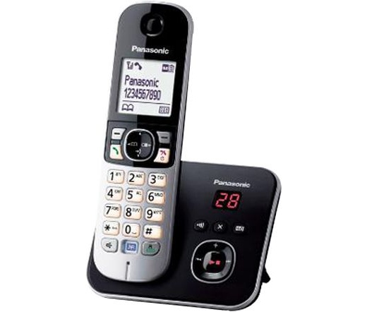 TEL PANASONIC KX-TG6821PDB DECT fekete