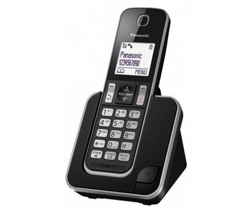 TEL Panasonic KX-TGD310PDB Dect Telefon fekete