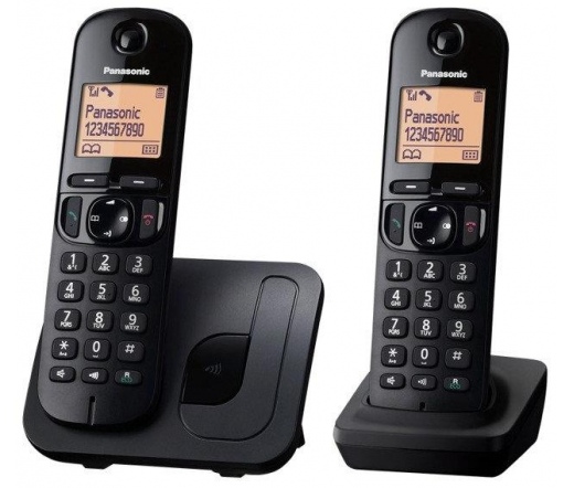 TEL Panasonic KX-TGC212PDB Duo Dect Telefon szürke