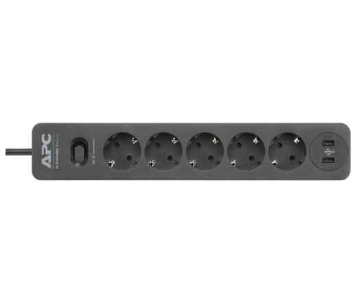 APC Essential SurgeArrest 5 outlets 2 USB Ports 230V Germany Black