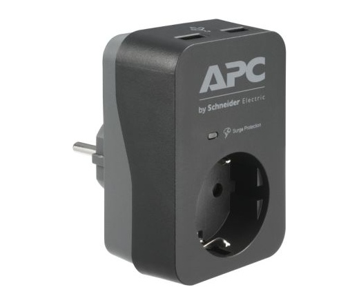 APC Essential SurgeArrest 1 outlet 2 USB Ports 230V Germany Black